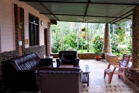 chikmagalur resort portico with view